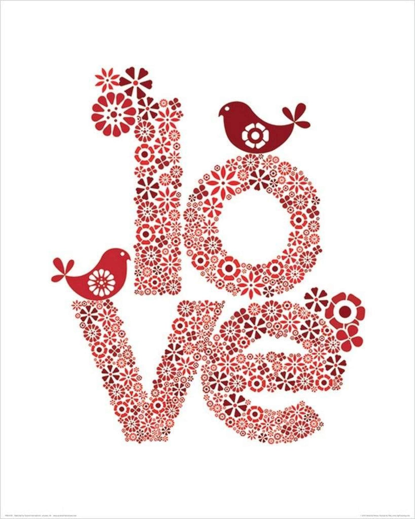 Pyramid Valentina Ramos Red Love Kunstdruk 40x50cm | Posters.nl