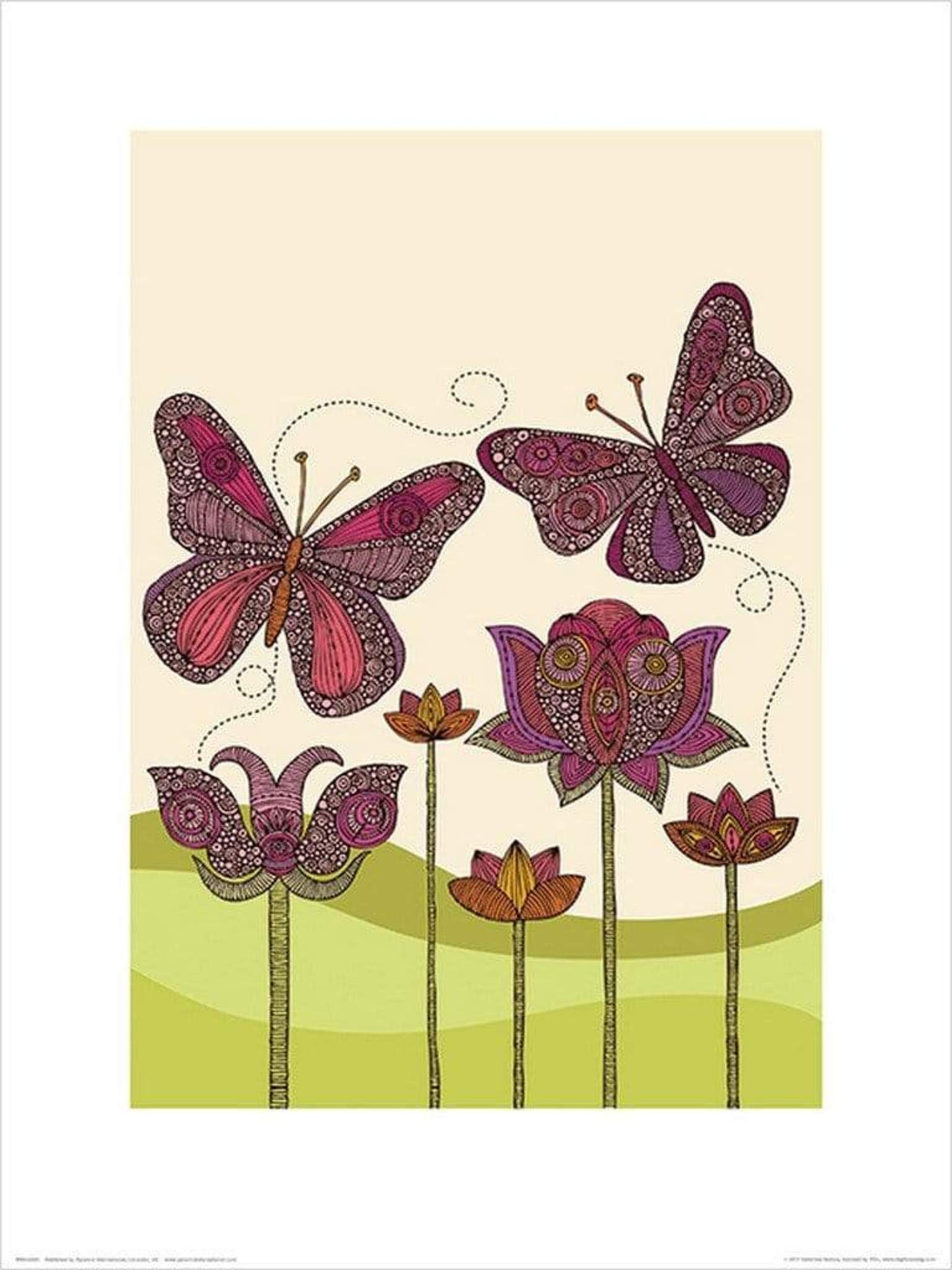 Pyramid Valentina Ramos Butterflies Kunstdruk 30x40cm | Posters.nl