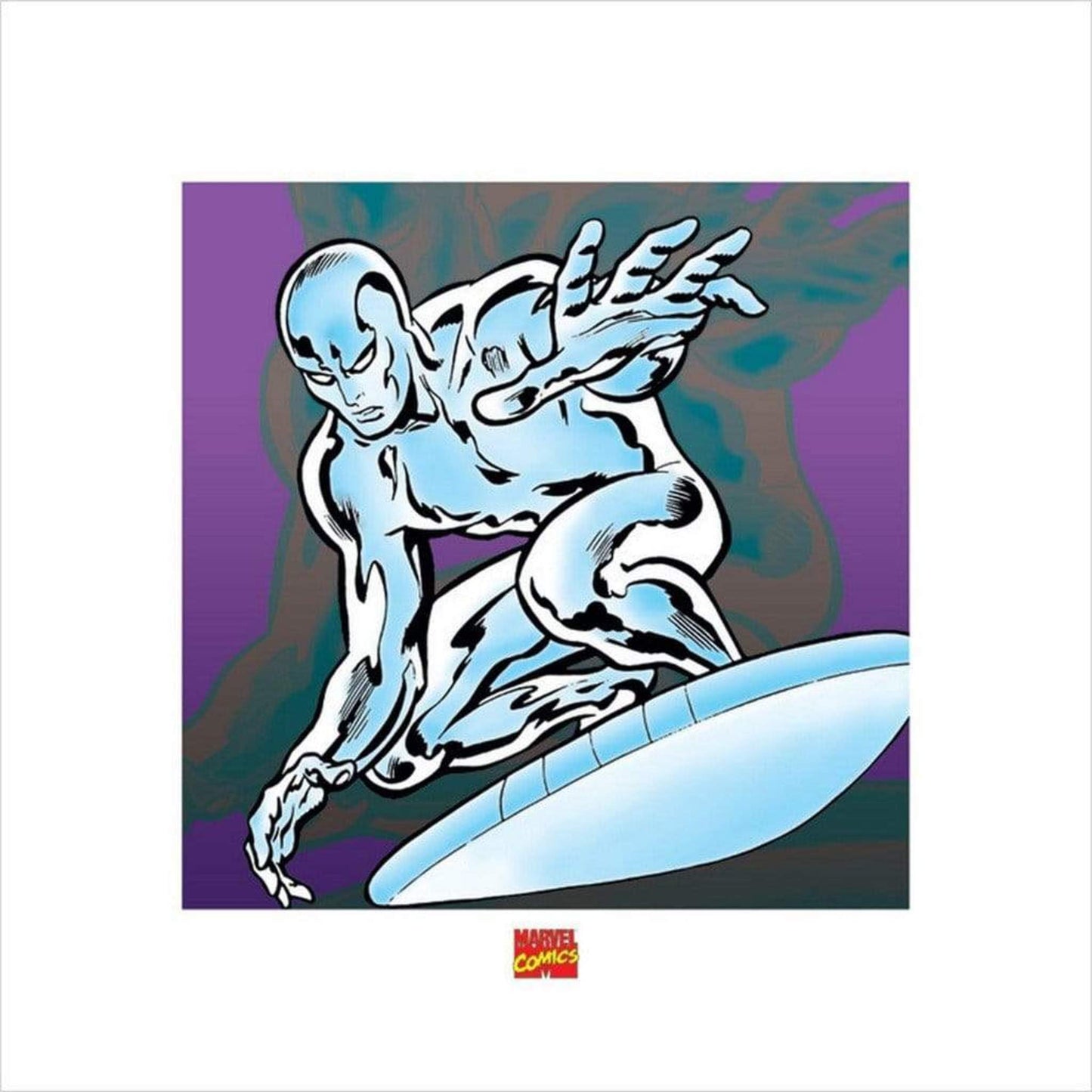 Pyramid Silver Surfer Marvel Comics Kunstdruk 40x40cm | Posters.nl