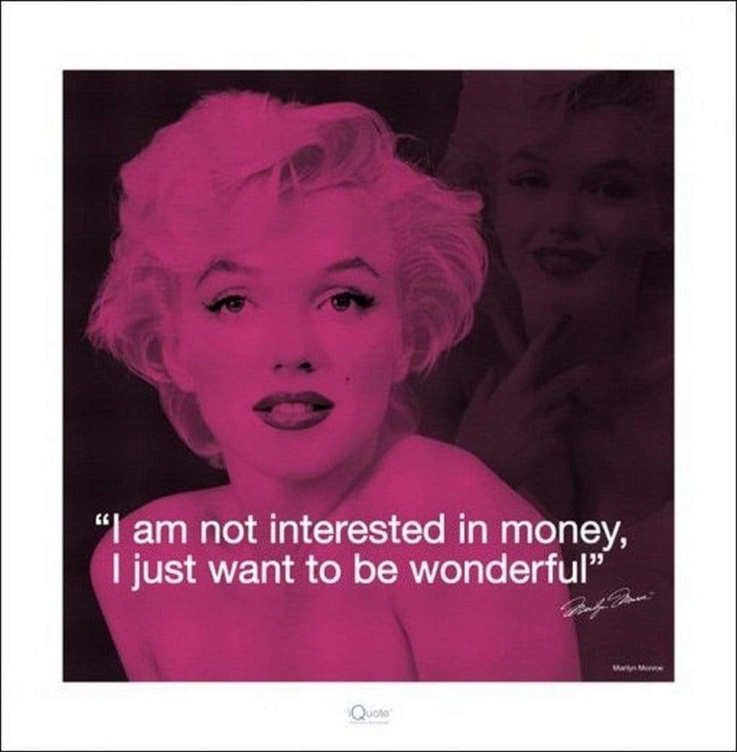 Pyramid Marilyn Monroe iQuote Kunstdruk 40x40cm | Posters.nl