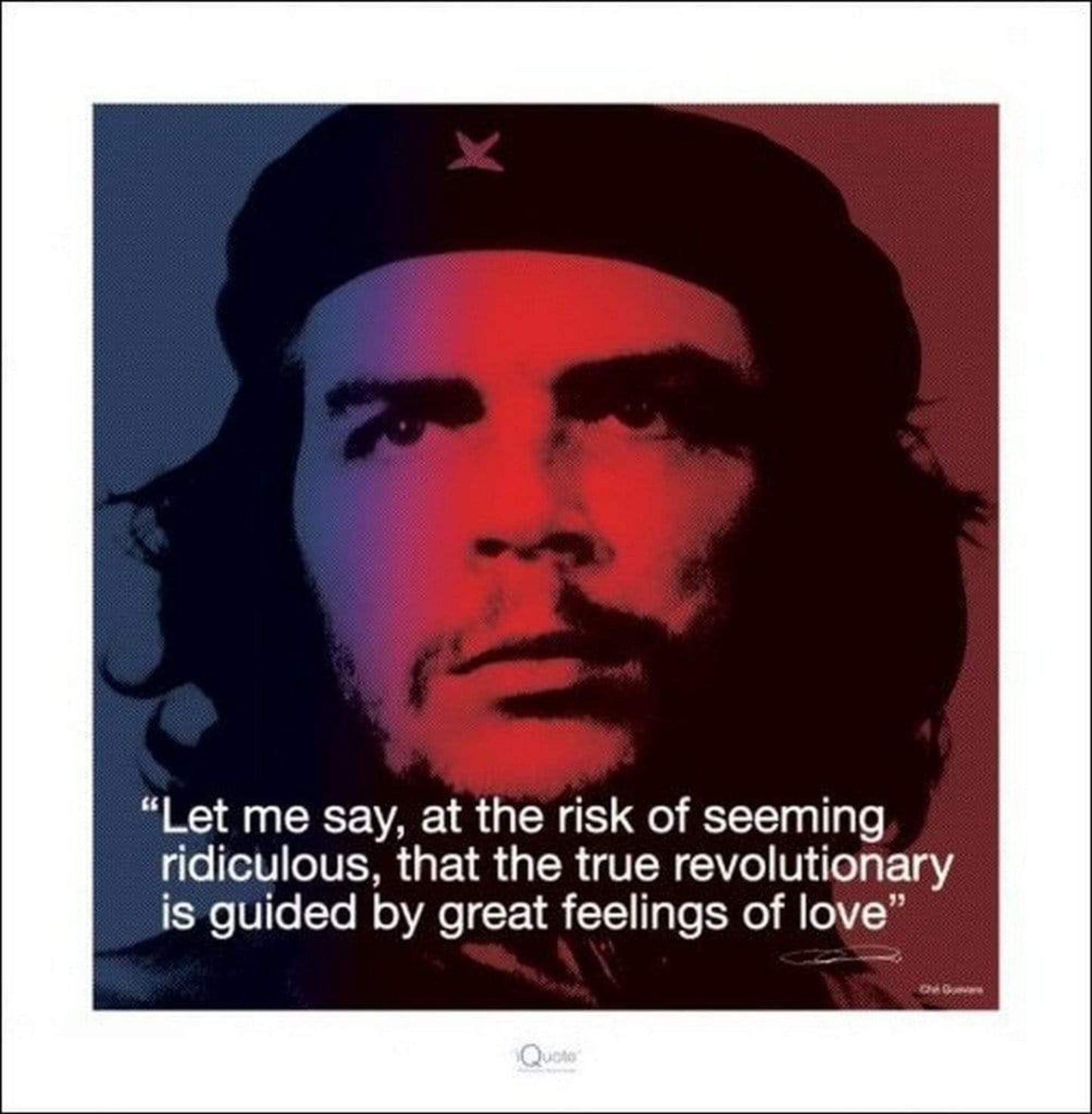 Pyramid Che Guevara iQuote Kunstdruk 40x40cm | Posters.nl