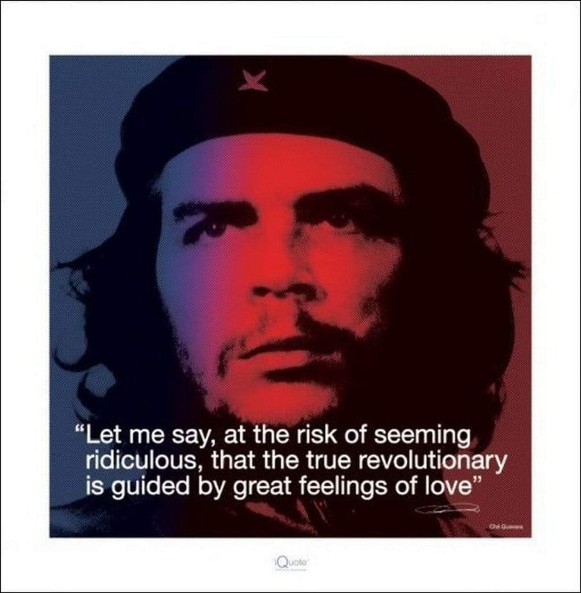 Pyramid Che Guevara iQuote Kunstdruk 40x40cm | Posters.nl