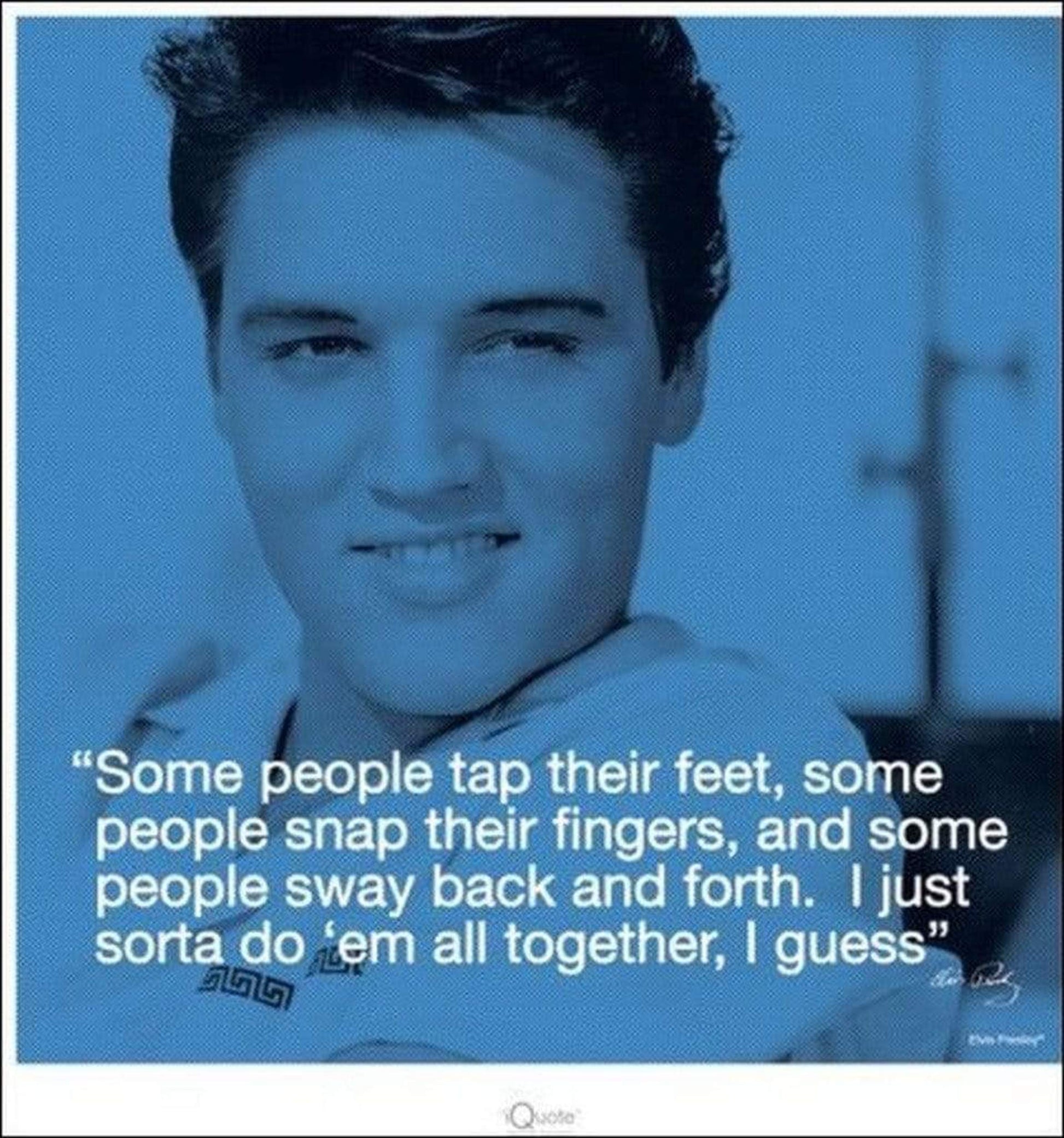 Pyramid Elvis Presley iQuote All Together Kunstdruk 40x40cm | Posters.nl