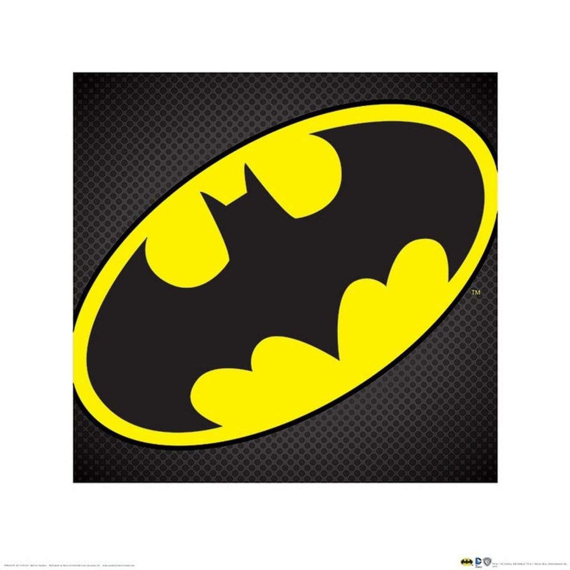 Pyramid DC Comics Batman Symbol Kunstdruk 40x40cm | Posters.nl