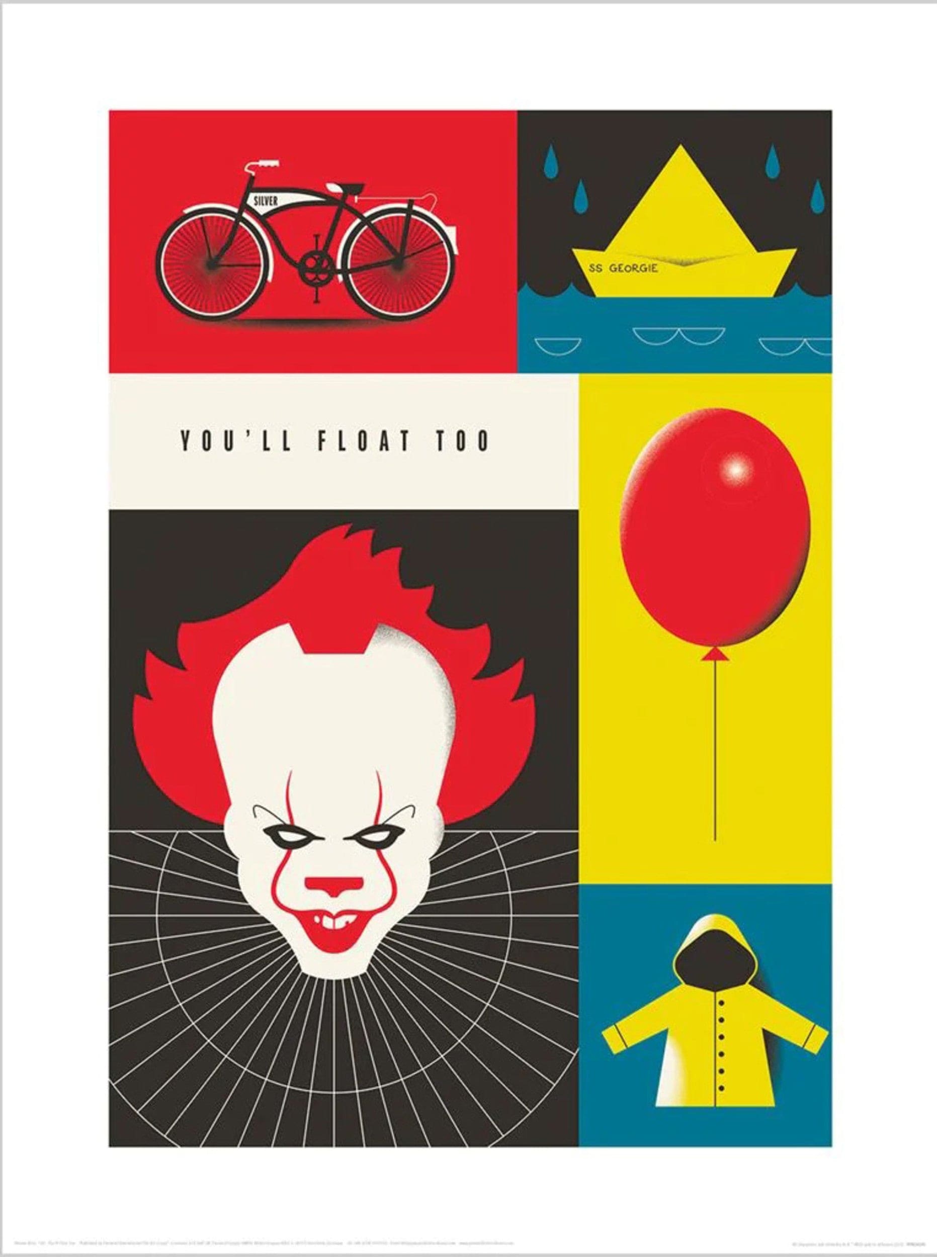 Pyramid Ppr54295 Warner Bros You Will Float Too Kunstdruk 30x40cm | Posters.nl