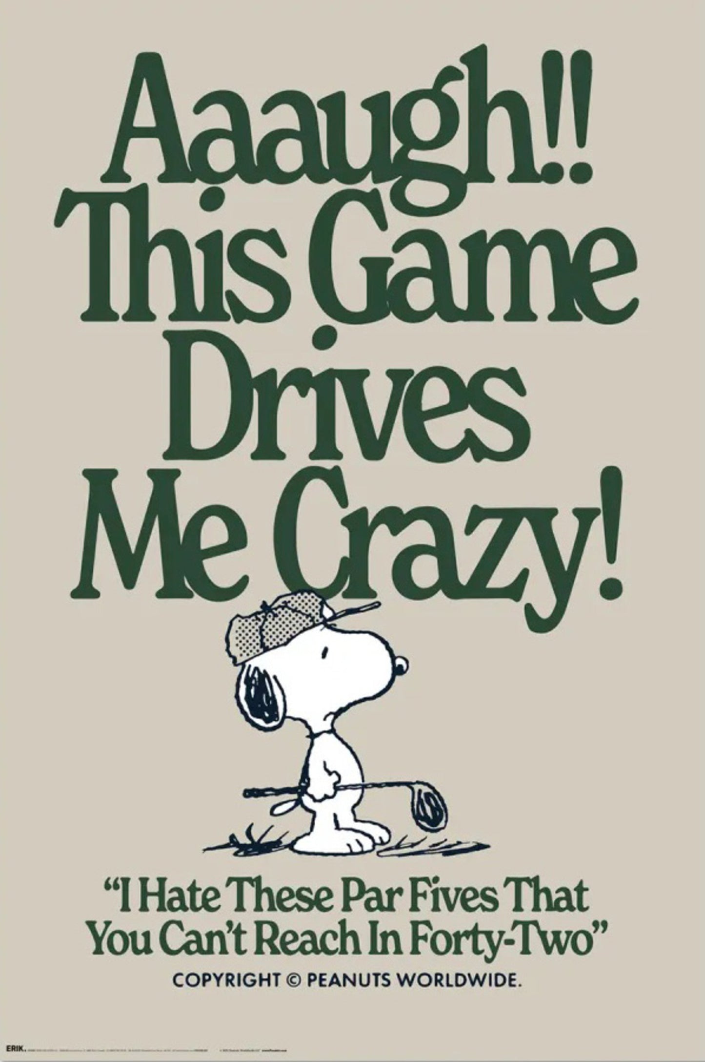 Poster Snoopy - This Games Drives Me Crazy 61x91,5cm