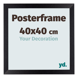 Posterlijst 40x40cm Zwart Mat MDF Parma