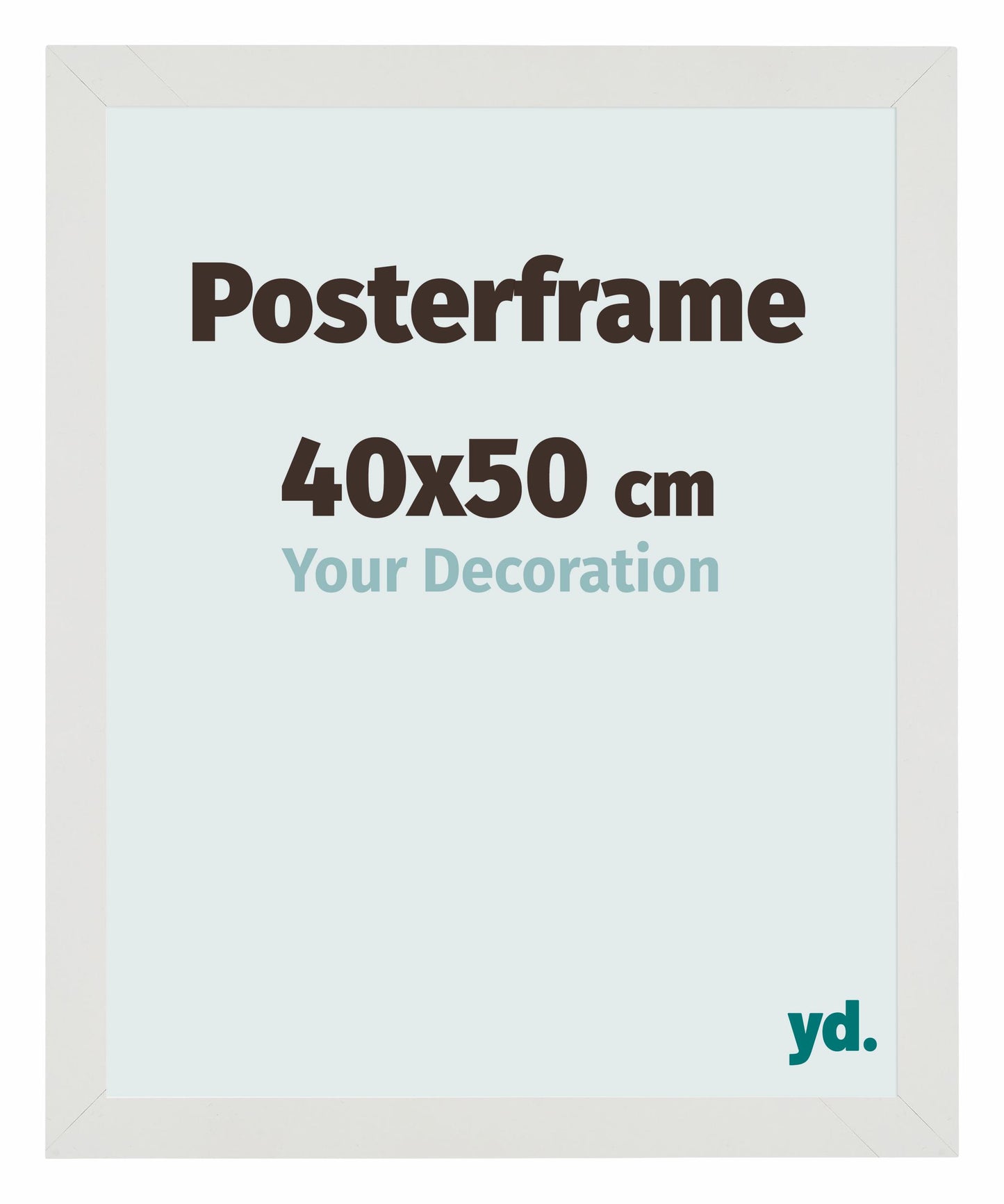 Posterlijst 40x50cm Wit Mat MDF Parma