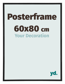 Posterlijst 60x80cm Zwart Mat Kunststof Paris
