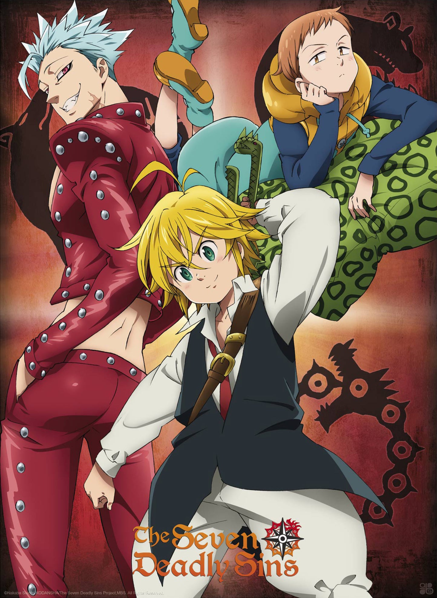 Poster The Seven Deadly Sins - Ban King and Meliodas 38x52cm