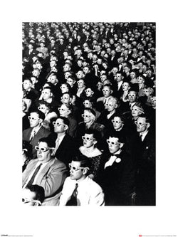 Kunstdruk Time Life - 3D Movie Viewers 60x80cm