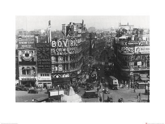 Kunstdruk Time Life - Piccadilly Circus London 1942 60x80cm