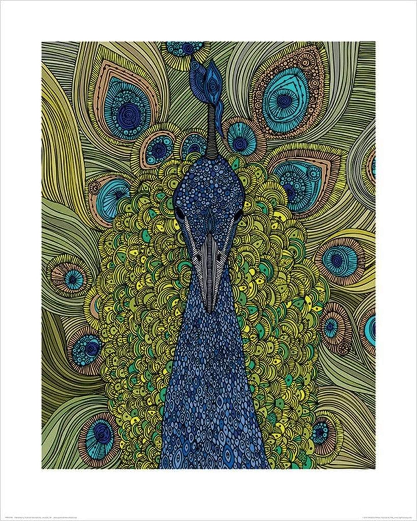 Kunstdruk Valentina Ramos - The Peacock 40x50cm