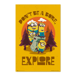 Poster Minions - Don’t Be A Bore Explore 61x91,5cm