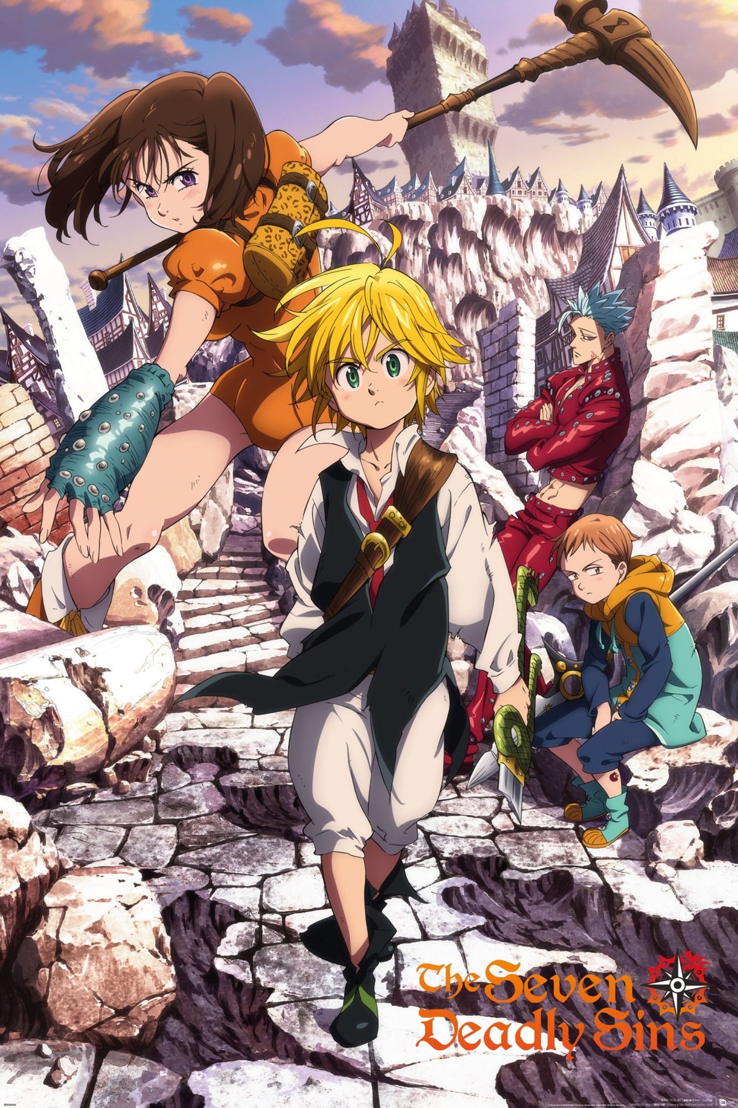 Poster The Seven Deadly Sins - Key Art 2 61x91,5cm