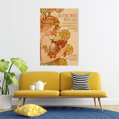Poster Alphonse Mucha - F. Champenois 61x91,5cm
