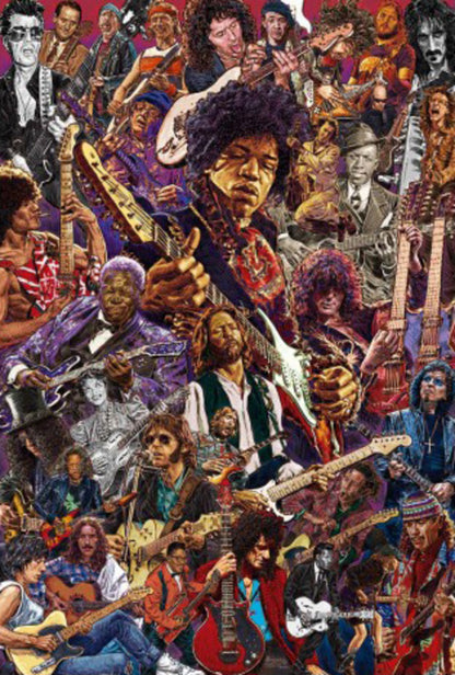 Poster Legendary Guitarists 61x91,5cm