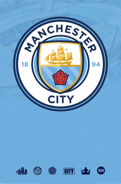 Poster Manchester City Club Crest 61x91,5cm