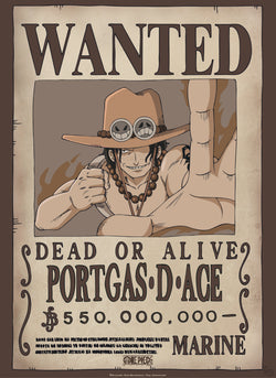 Poster One Piece - Wanted Ace - 38x52cm