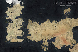 Poster Game of Thrones - Westeros Map 91,5x61cm