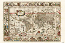Poster Ancient World Map 91,5x61cm