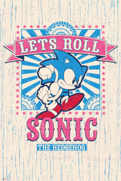 Poster Sonic - Lets Roll 61x91,5cm