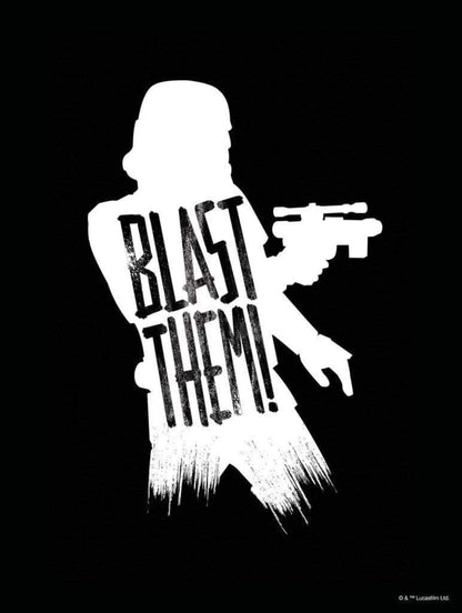 Kunstdruk Star Wars - Silhouette Quotes Stormtrooper 30x40cm