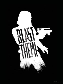 Kunstdruk Star Wars - Silhouette Quotes Stormtrooper 30x40cm