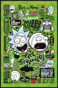 Poster Rick and Morty - Quotes 61x91,5cm