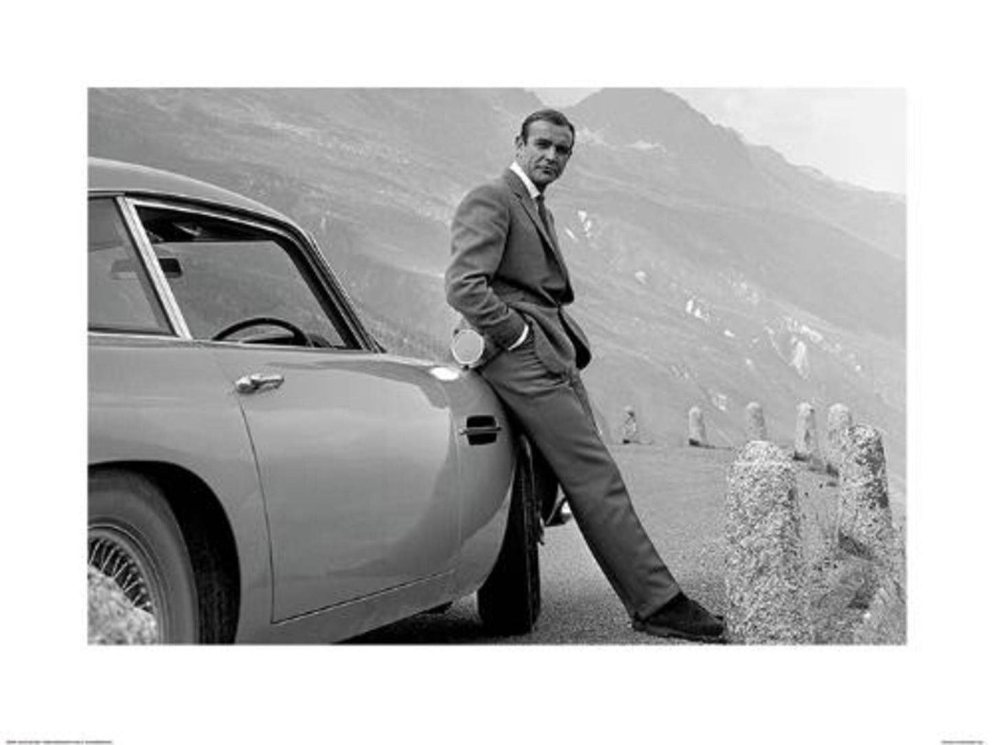 Kunstdruk James Bond - Aston Martin 80x60m