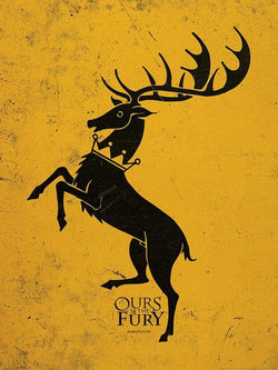 Kunstdruk Game of Thrones - Baratheon 60x80cm