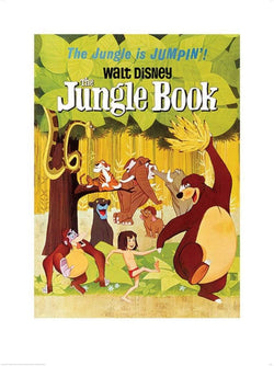 Kunstdruk The Jungle Book - Jumpin 60x80cm