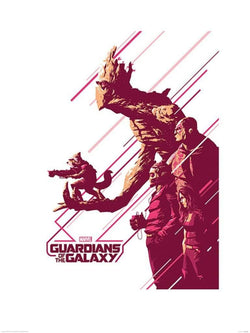 Kunstdruk Guardians of the Galaxy - Stance 60x80cm