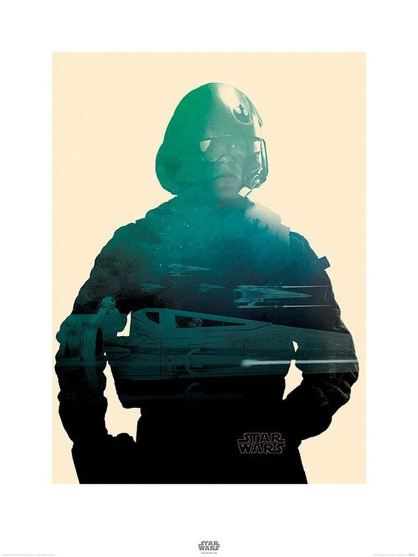Kunstdruk Star Wars - Episode VII Poe Tri 60x80cm