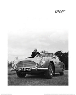 Kunstdruk James Bond - Connery Black and White 40x50cm