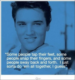 Kunstdruk Elvis Presley - iQuote All Together 40x40cm