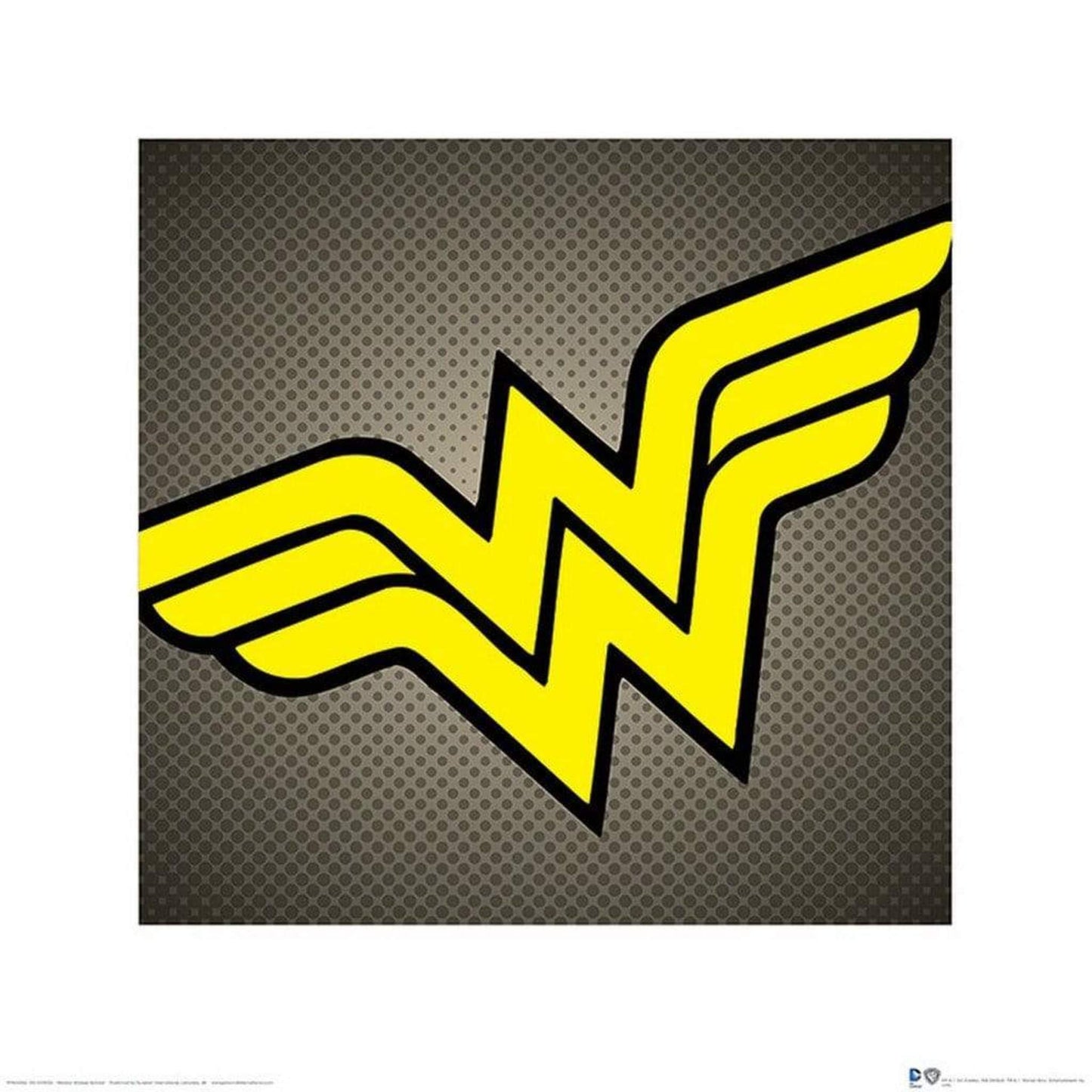 Kunstdruk DC Comics - Wonder Woman - Symbol 40x40cm