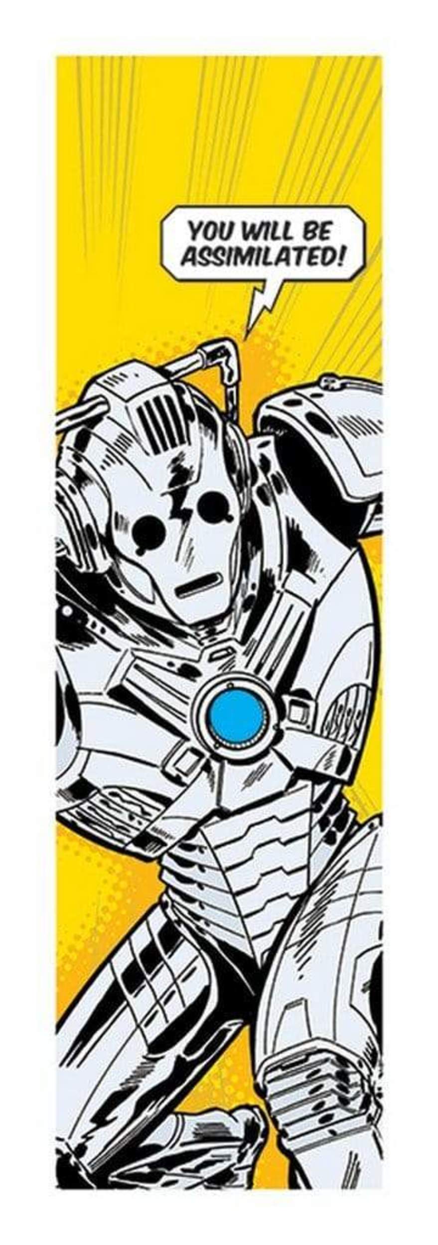 Kunstdruk Doctor Who - Comic Cyberman 33x95cm