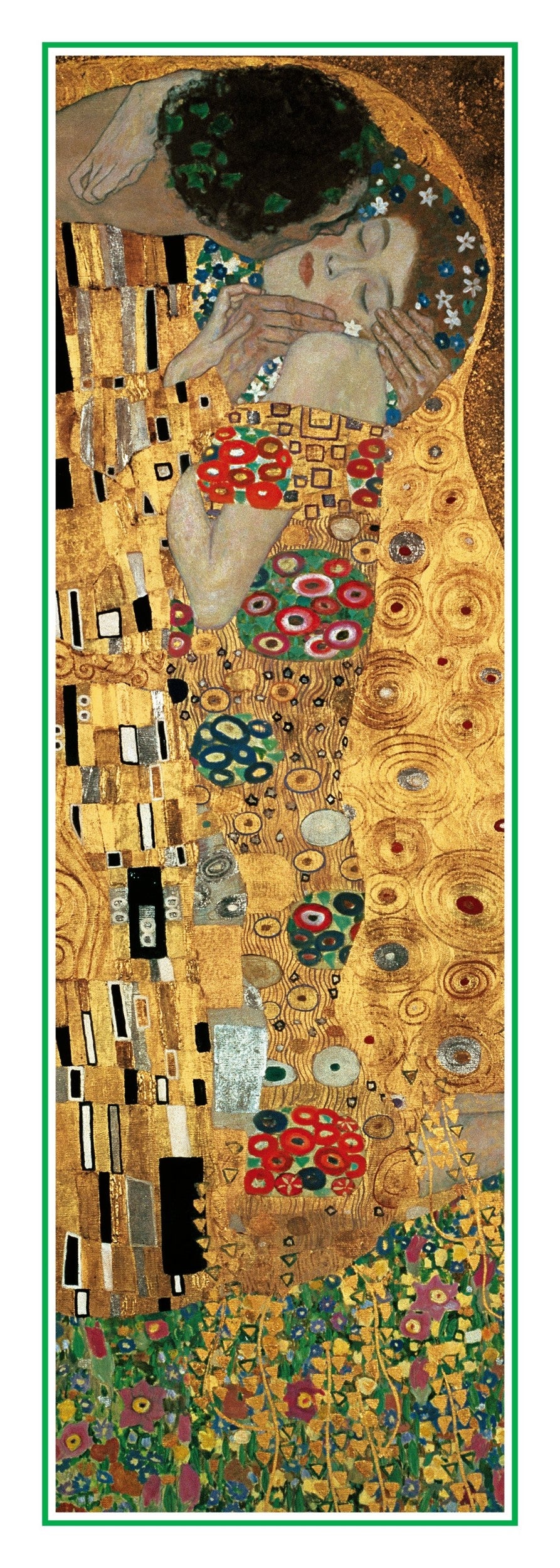 Kunstdruk Gustav Klimt - The Kiss 25x70cm