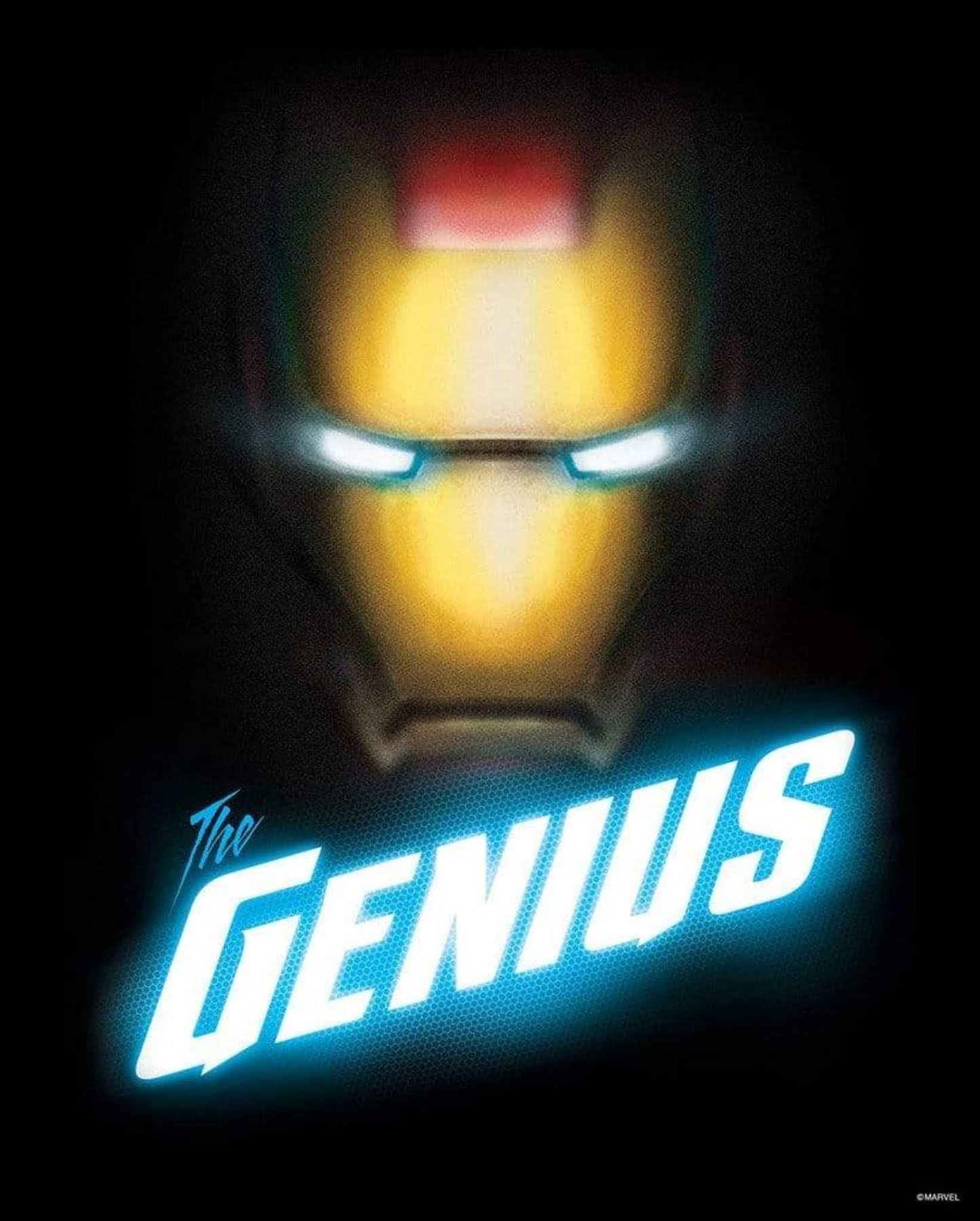 Kunstdruk Avengers - The Genius 40x50cm