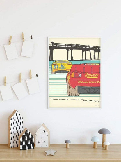Kunstdruk Cars - Strengthen Together 40x50cm