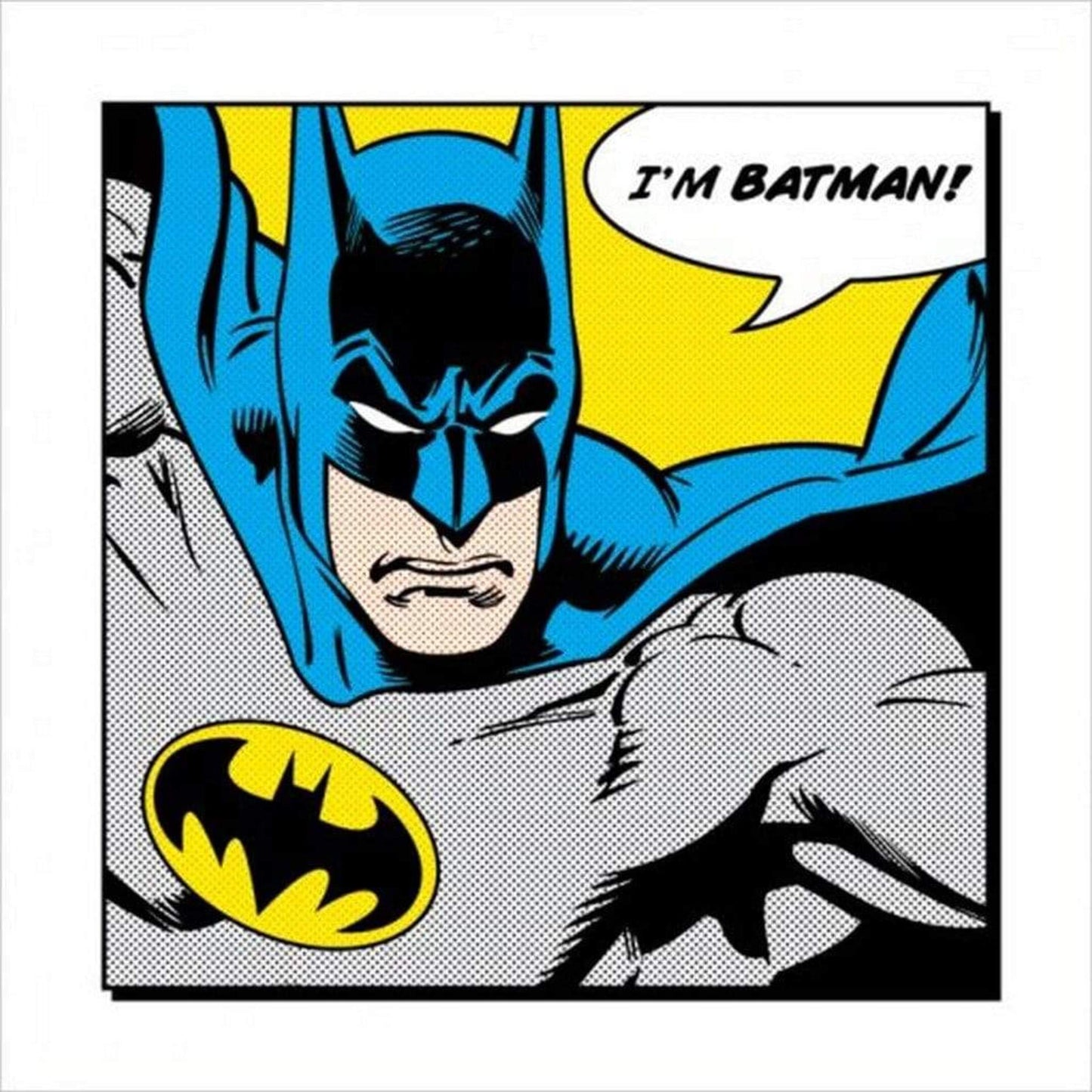 Kunstdruk Batman - Im Batman 40x40cm