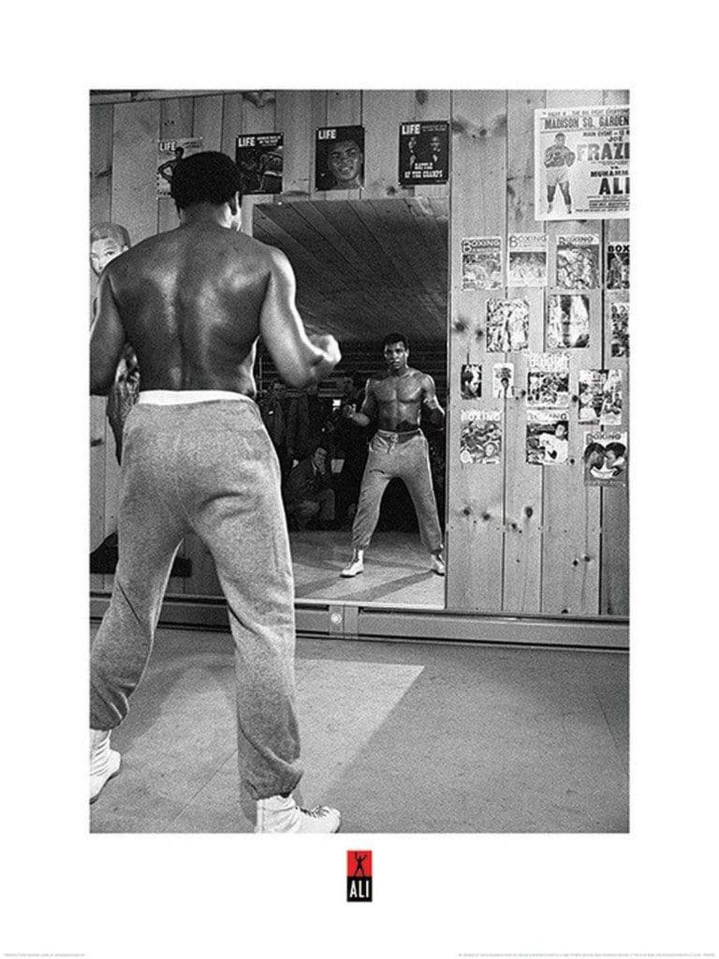 Kunstdruk Muhammad Ali - Mirror 60x80cm