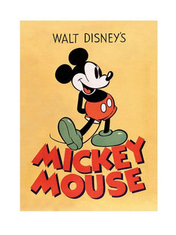 Kunstdruk Mickey Mouse - Mickey 60x80cm