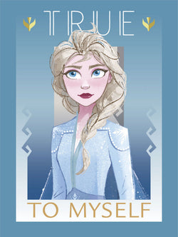 Kunstdruk Frozen - True To Myself 30x40cm