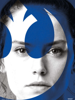 Kunstdruk Star Wars - Episode IX Rey 30x40cm