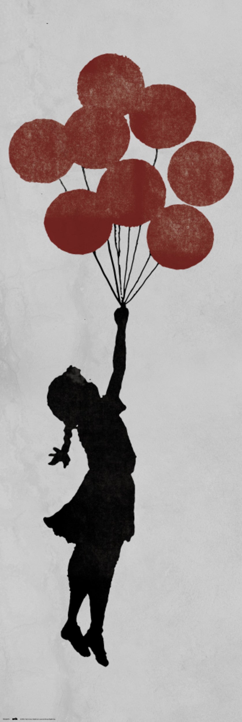Poster Banksy - Girl Floating Original 53x158cm