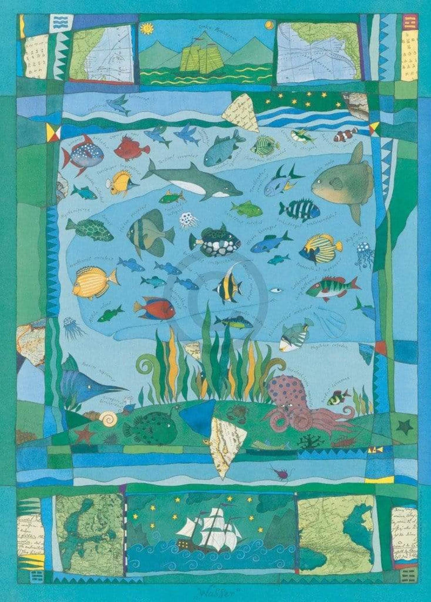 Kunstdruk Vitali P. Konstantinov - Wasser 48x67cm