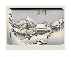 Kunstdruk Hiroshige - Kambara 40x50cm