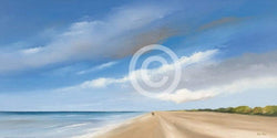 Kunstdruk Hans Paus - Along the Sea I 100x50cm
